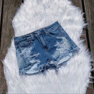 American Eagle | Hi-Rise Shortie Jean Shorts